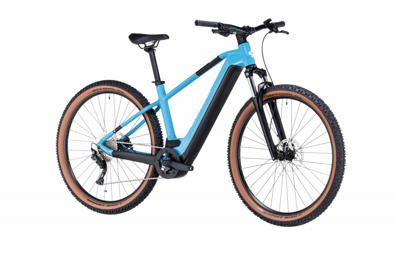 Bicicleta Electrica CUBE REACTION HYBRID ONE 500 Skyblue White