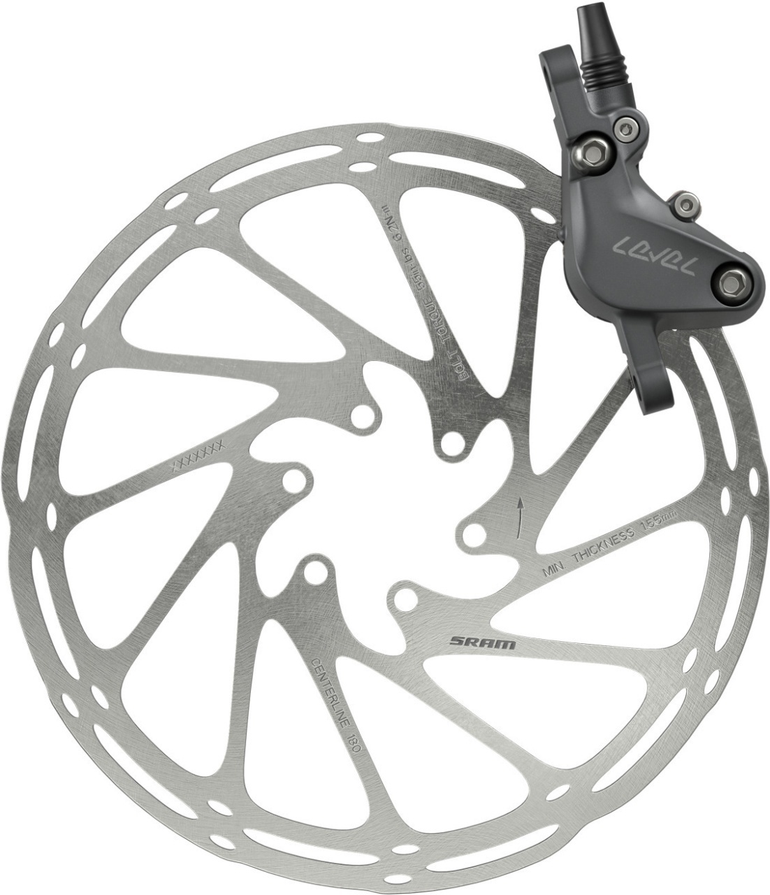 Frână SRAM Code Bronze Stealth, față, 2 pistoane, cu plăcuțe