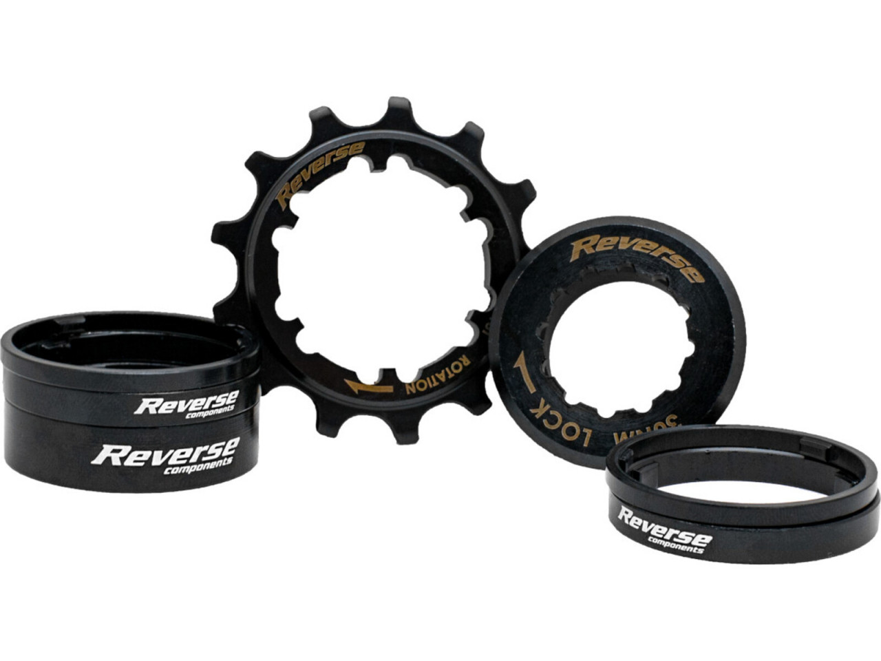 Reverse Microspline Single Speed Kit 13T, negru