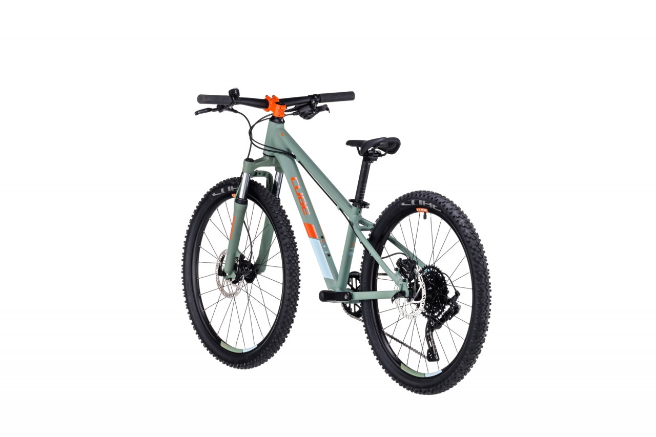 Bicicleta Copii CUBE ACID 240 DISC Green Orange 2023 roti 24