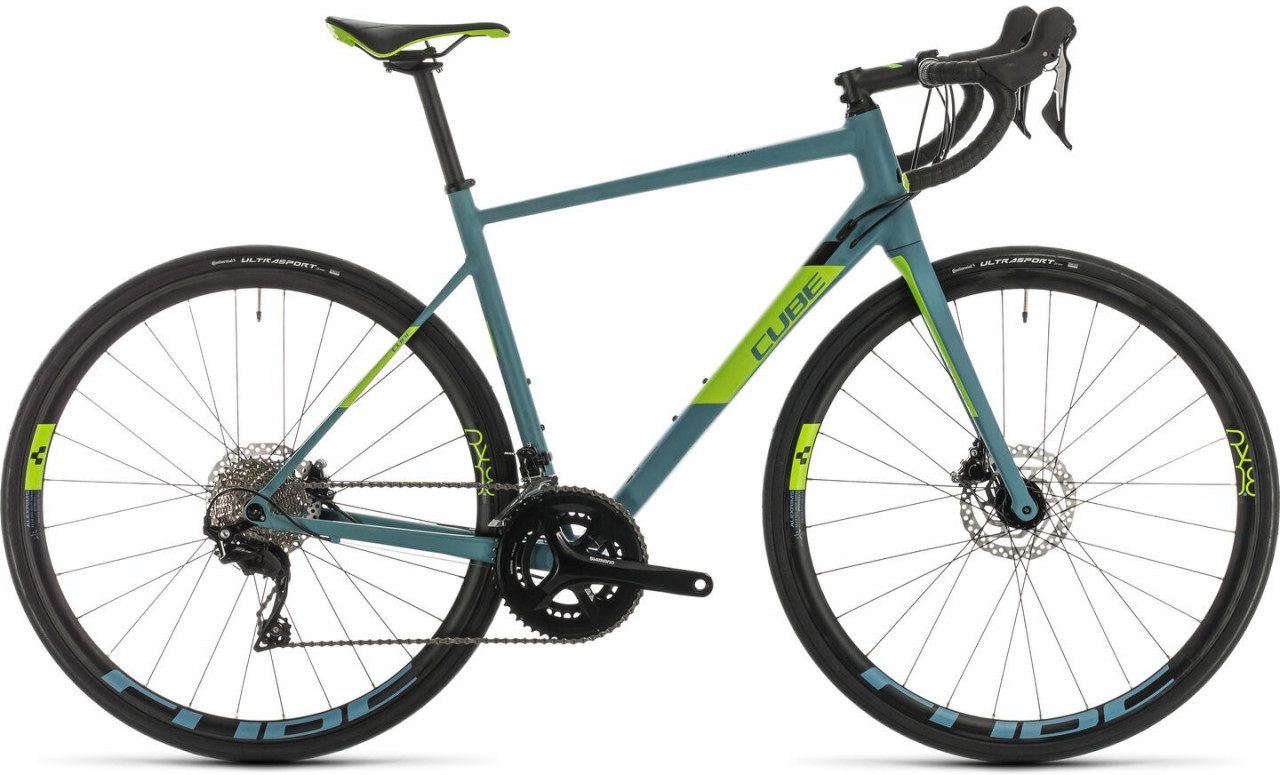 Bicicleta Cube Attain SL Bluegrey/Green 2020