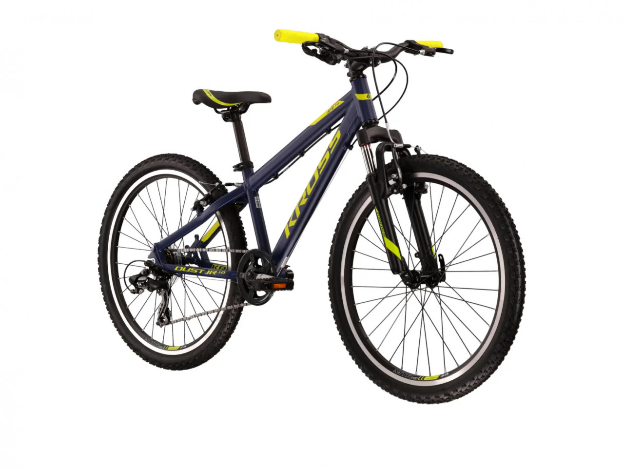 Bicicleta Kross Dust Jr. 1.0 M roti 24 inch navy blue lime