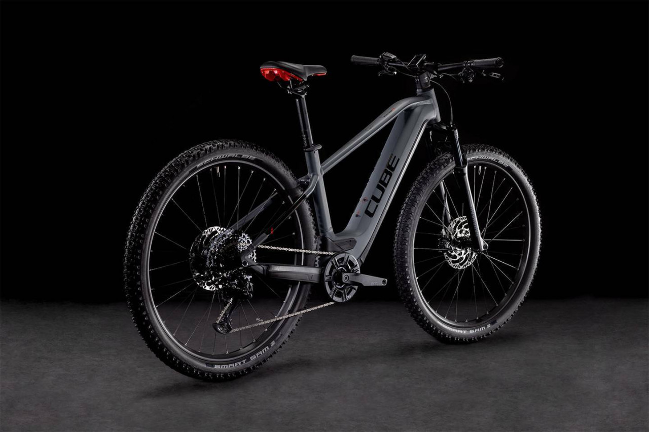 PROOF グレー CD HYBE BICICLETA CUBE REACTION HYBRID EXC 750 29 Grey Red 2022