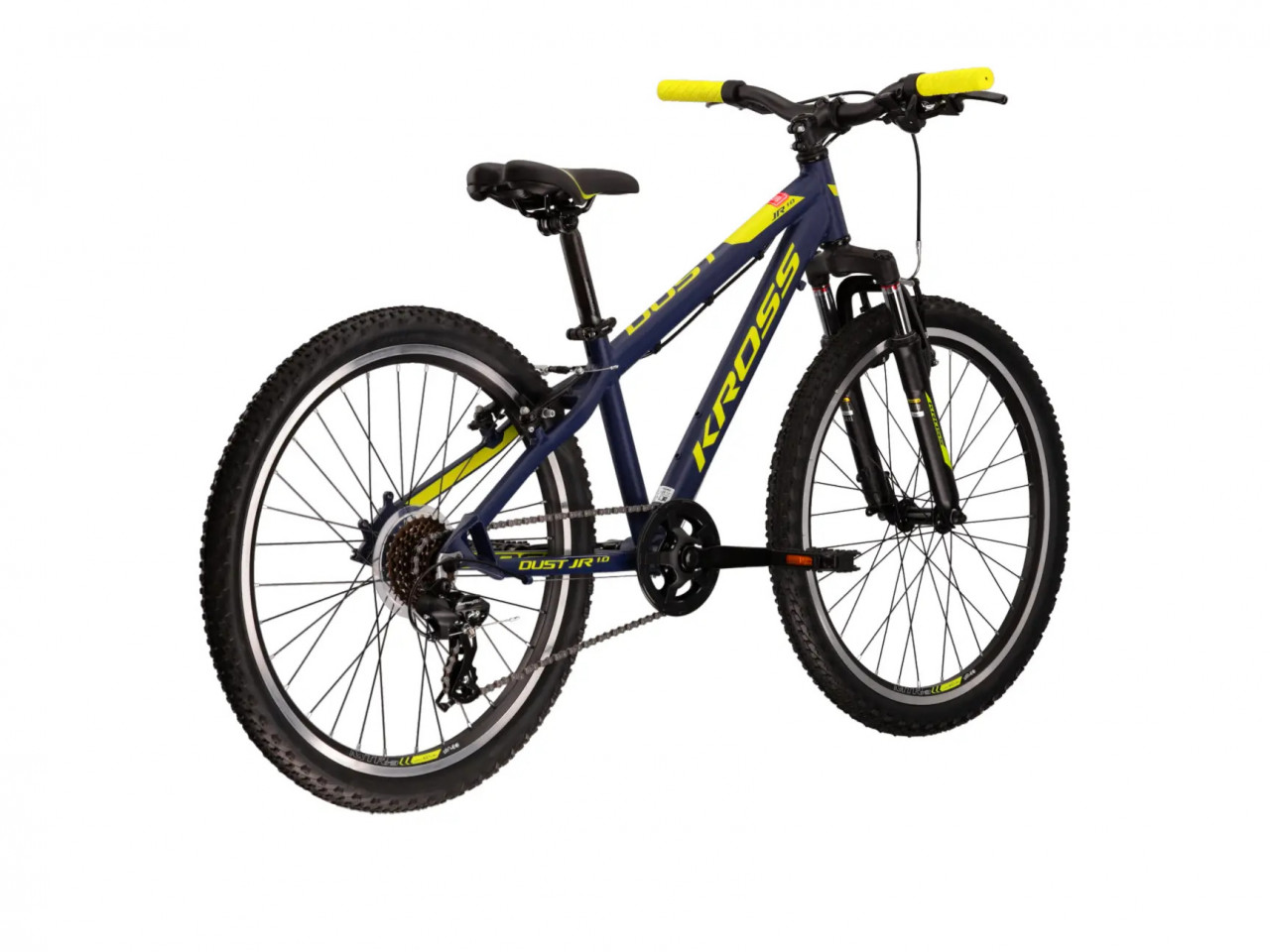 Bicicleta Kross Dust Jr. 1.0 M roti 24 inch navy blue lime