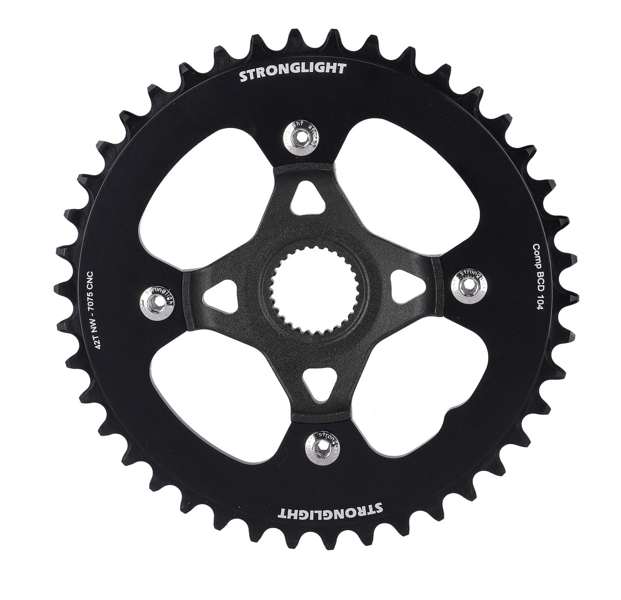 Pédalier Stronglight 107 52-42 172,5 Mm - Vélo Course Eroica - Alu Argenté