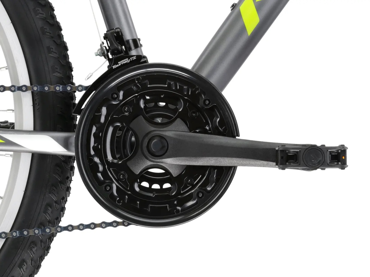 Bicicleta Kross Hexagon ZZ M 26 graphite / lime green / white / mat