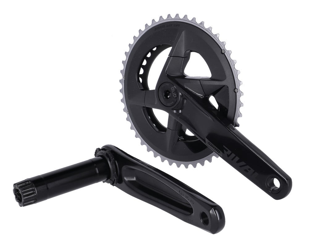 Pedalier CS Sram Rival D1 DUB 172.5mm 45.0mm W/O DUB BEAR., BL, ALU,  48-35T., 12V., 107BCD