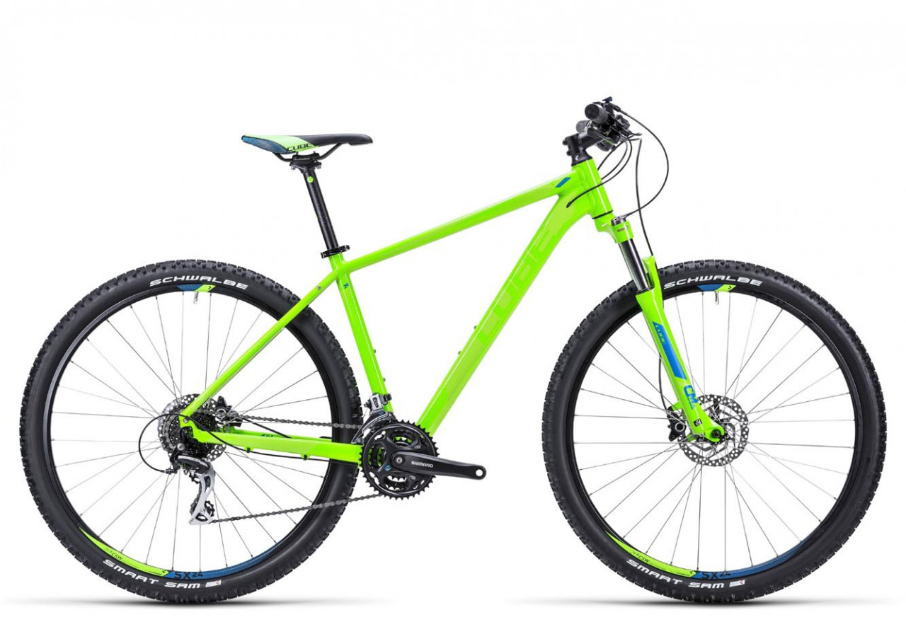 Bicicleta Cube Aim SL 29 verde albastru 2015