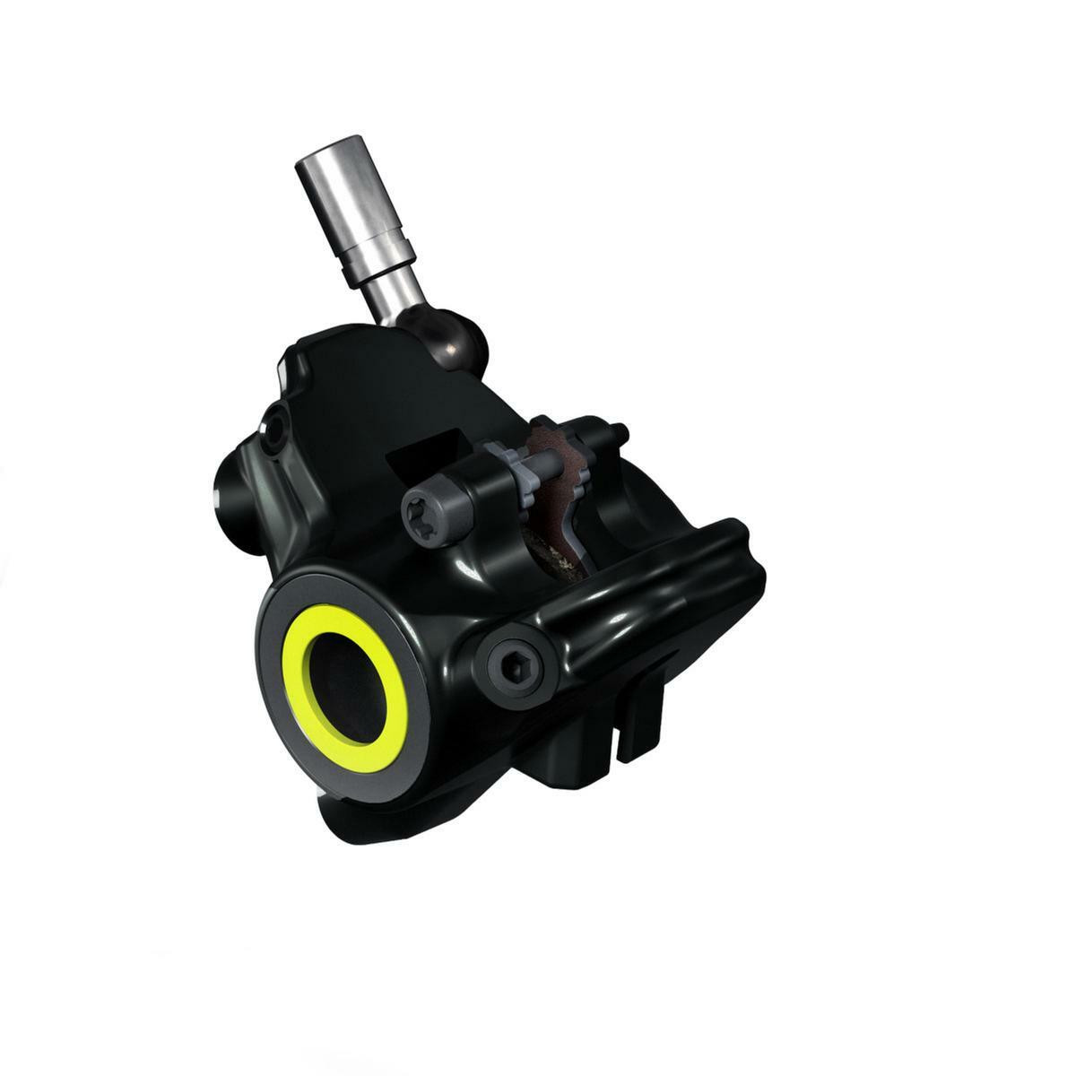 Caliper Flatmount, black, for MT4/MT8 SL, cover neon yellow