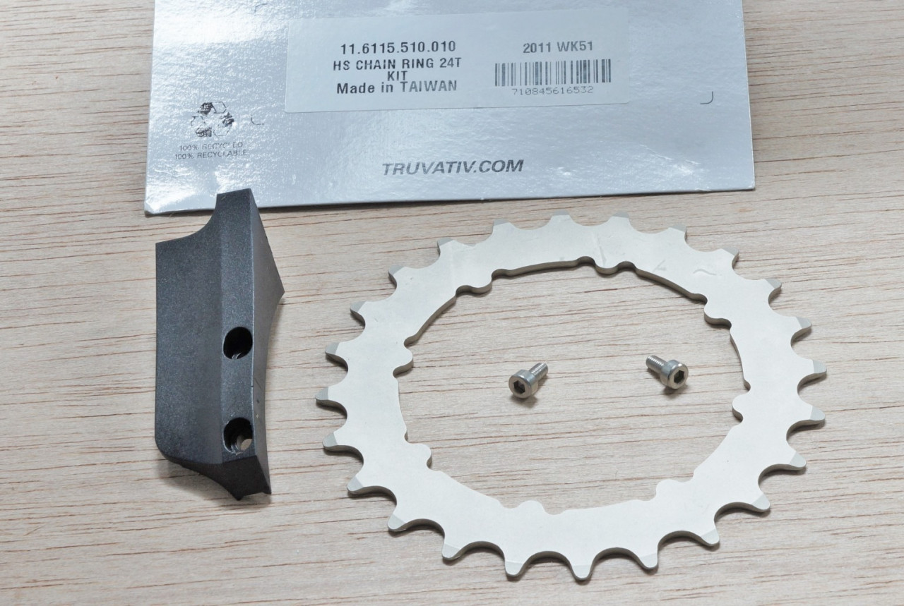 Placa Truvativ HammerSchmidt Chain Ring / Guide 24T Kit