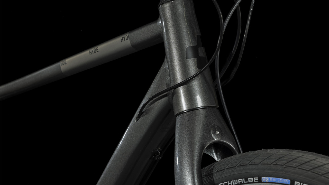 Bicicleta CUBE HYDE GRAPHITE BLACK Metalgrey Black 2023