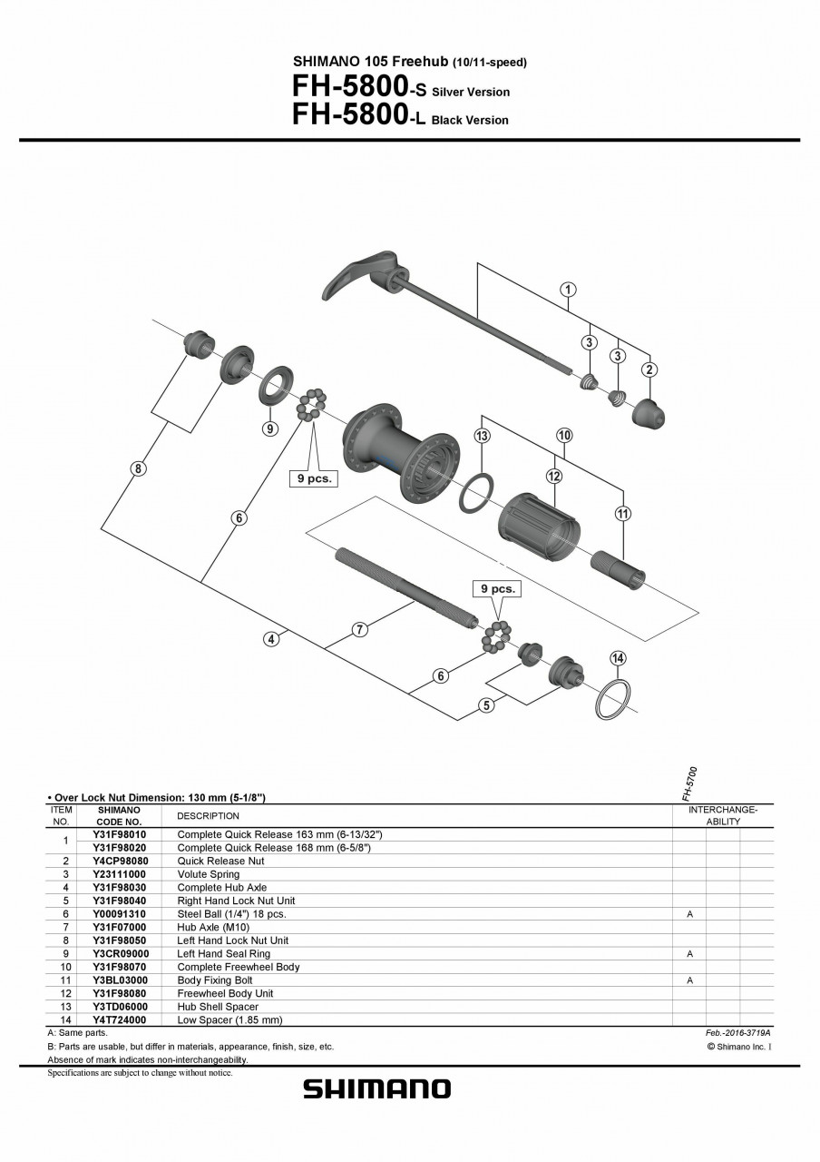 Caseta Shimano Fh 5800 Completa