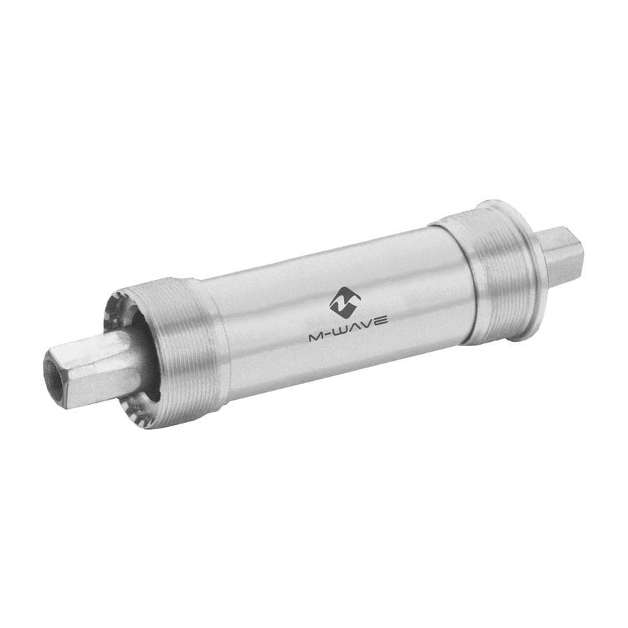 Boîtier De Pédalier M-Wave Carousel BSA – Axe Carré JIS 119 Mm, Coques Alu – Pour Vélo Adulte, Argent Et Bleu