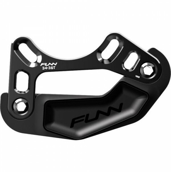 【FUN】 ANGUS（SS) FLAT 530mm BashGuard Funn Zippa Lite, Alu. Full CNC, fixare ISCG05, pt.26-32T