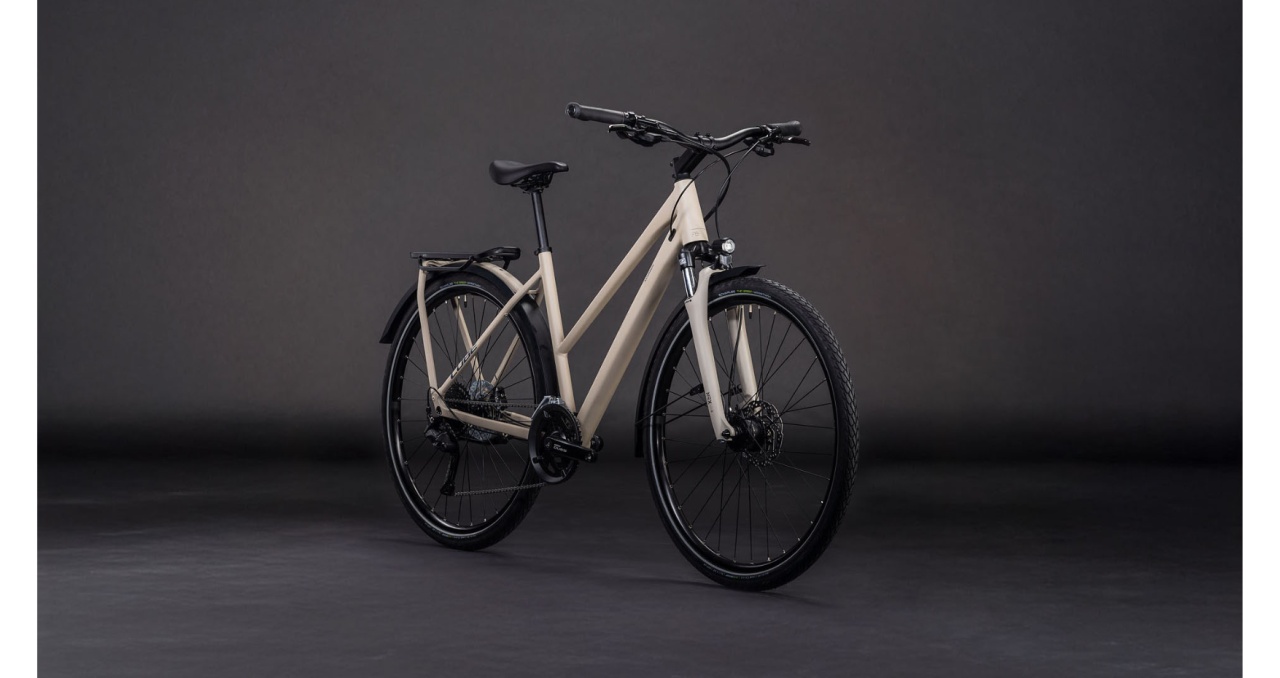 テラキューブ Bicicleta Cube KATHMANDU ONE TRAPEZE, Oatgrey GREY, 2026 - 28