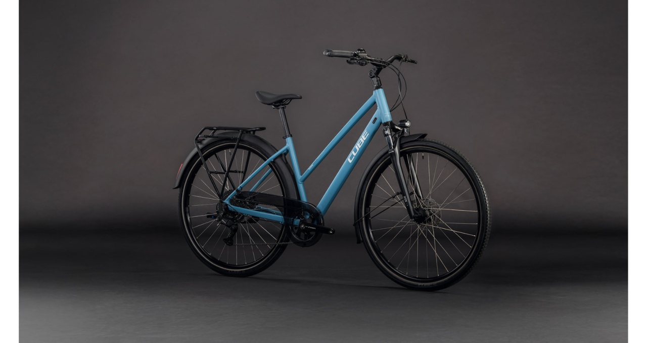 Bicicleta Cube TOURING ONE TRAPEZE, Bluebird GREY, 2026 - 28