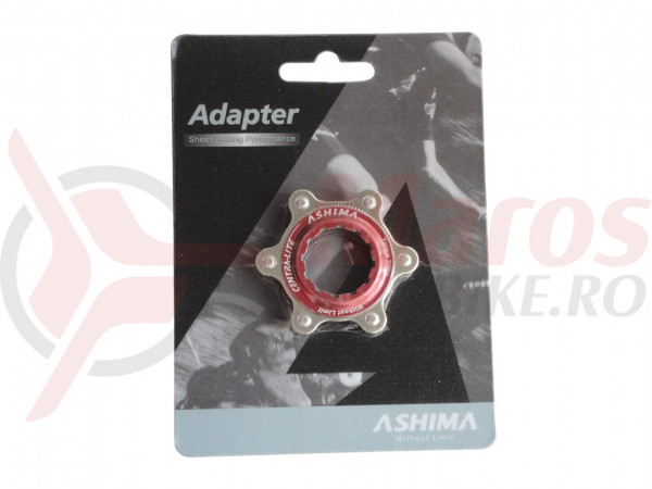 Adaptor Ashima AC02 Centerlock-Disc standard rosu