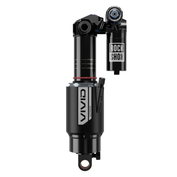 Amortizor spate RockShox Vivid Ultimate RC2T, 225x67,5 mm, Standard/Trunnion, cu arc pneumatic DebonAir, damper TouchDown RC2T, Hydraulic Bottom Out ajustabil, reglaje Rebound 25 și Compresie 34