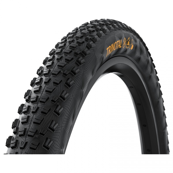 Anvelopă pliabilă Continental Trinotal Trail Rapid, 29 x 2.40 (60-622), Tubeless Ready, 3/330 TPI, 3.5 bar, black/black