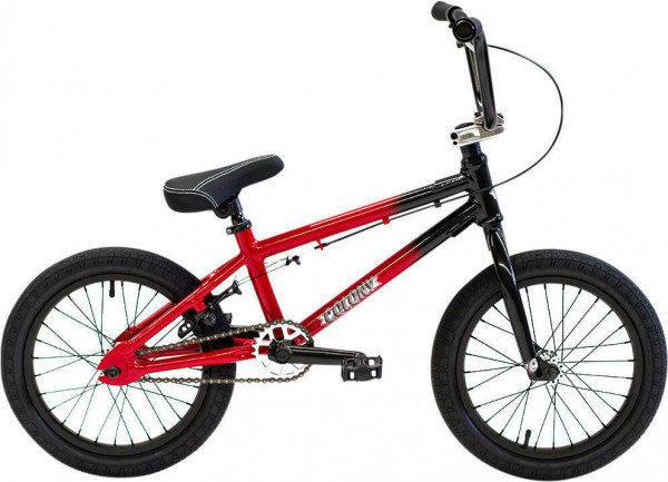 Bicicletă BMX Freestyle Colony Horizon 16' 2021 - Gloss Black/Red Fade