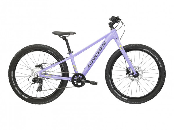 Bicicleta Kross Lea Jr. 2.0 roti 24 inch purple black glossy