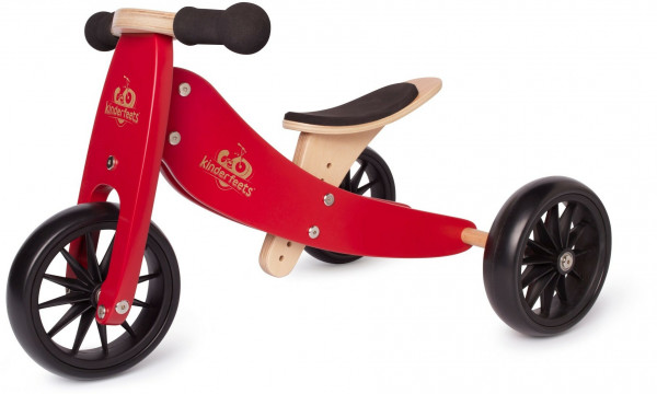 Bicicleta/Tricicleta copii 2 in 1 Kinderfeets Tiny Tot Cherry Red