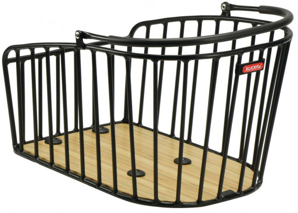 Cos bicicleta spate KLICKfix Aluminiu GT black 42x28x25cm, for Racktime 21l