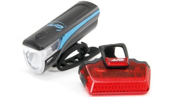 Far + stop CONTEC Speed Led - 20lux - negru/albastru
