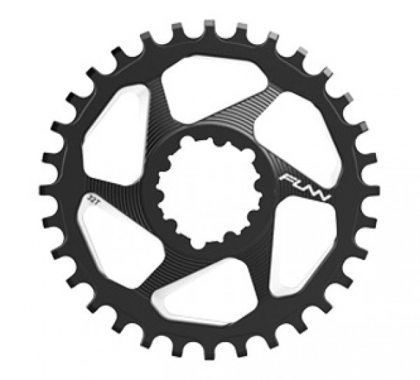 thumbnail image 2 of Funn Solo DX Narrow-Wide Chainring - For 9-12 Speed, SRAM Direct Mount, 6mm Offset, 7075 Alloy 2 of 11
