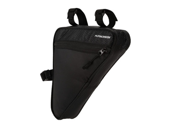 Geantă triunghiulară Kross Roamer Triangle-M, montaj pe cadru, negru