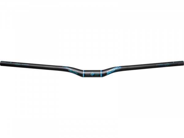 Ghidon REVERSE HANDLEBAR Seismic 810 Carbon 31,8mm/25mm negru mat - albastru deschis