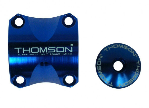 Kit pipa capac + prindere Thomson ELITE X4 MTB 31,8 albastru