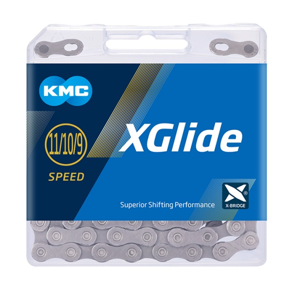 Lant KMC, X-Glide Cues - 9/10/11 viteze 118 Zale Gri