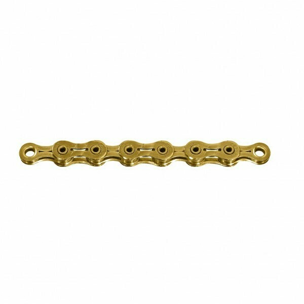 Lant Sunrace CNM 9Z, 116 zale, TI-NI, Hallow-Pin, auriu, pentru 9 pinioane, AM