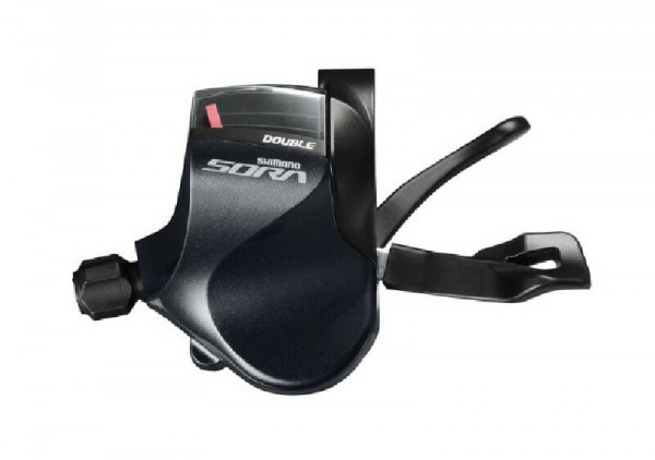 Maneta de schimbator Shimano sora SL-R3000 stanga 2v pt. ghidon de sosea drept cablu 1800mm OGD