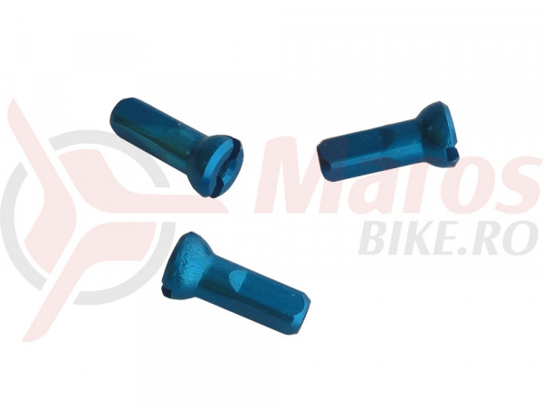 Niplu spita Sapim aluminiu 12mm albastru