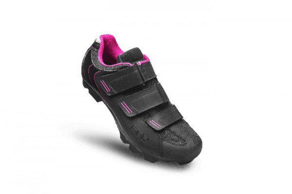 Pantofi ciclism FLR F-55 III Elite Mtb negru/roz