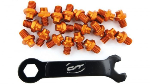 Pini pedale CONTEC R-pins Select- orange 20buc - incl. cheie