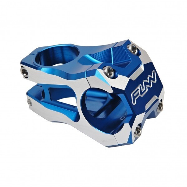 Pipa Funn Stripa Evo 31,8mm +0grade L45mm albastru anodizat cu laterale argintii