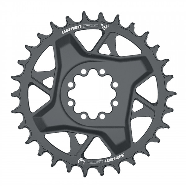 Placa pedalier SRAM T-Type GX Eagle D1 34 TEETH, ALUM., DM 3MM OFFSET, POLAR GREY