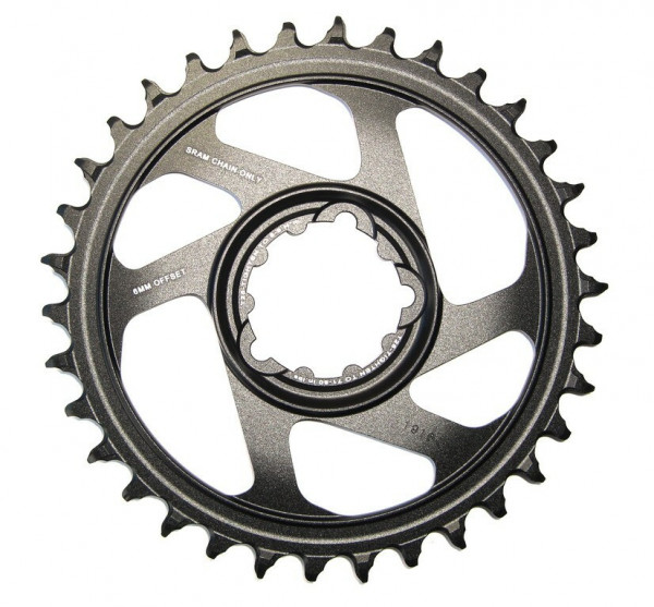 Placa Pedalier Sram X-Sync Boost 12V 34T, negru, Alu, Direct M, offset 3mm