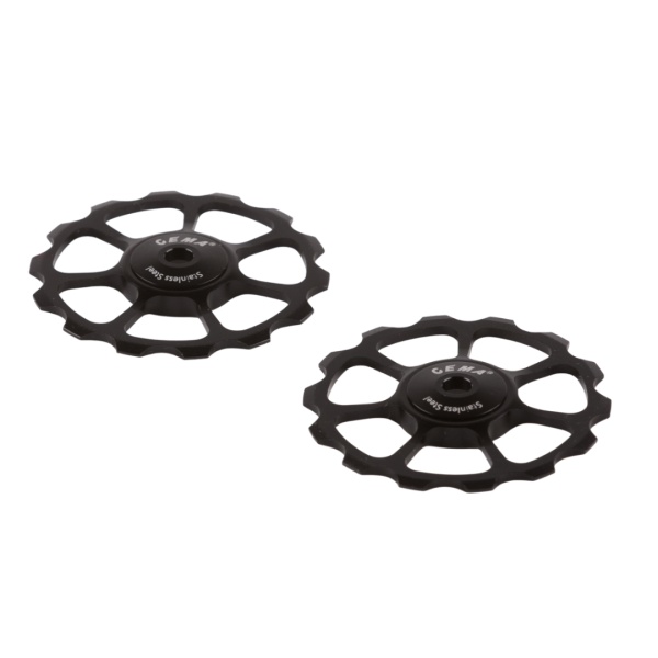 Rotițe schimbător CEMA Oversized 11-speed Shimano, Otel Inoxidabil , negru