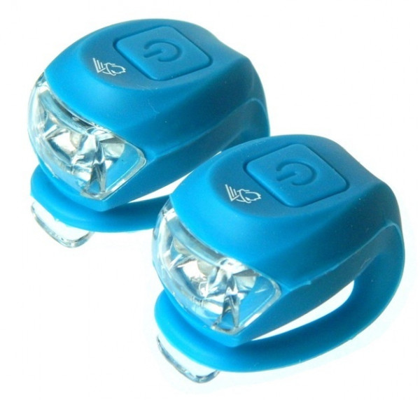 Sclipitor set Velotech 2 leduri albastru