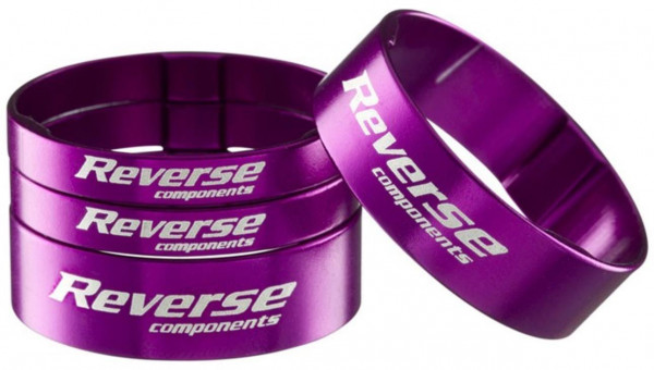 Set distantiere Reverse Ultra-Light 1.1/8 aluminiu mov
