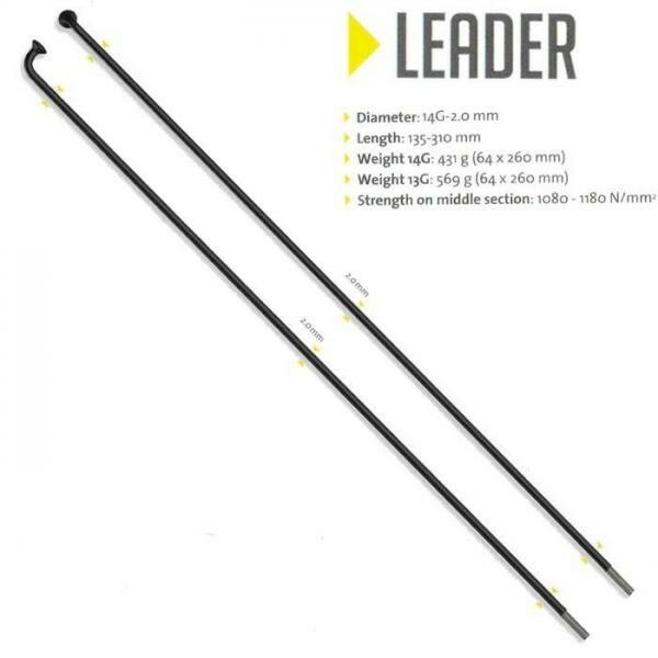Spita Sapim Leader,neagra 2.0x182mm