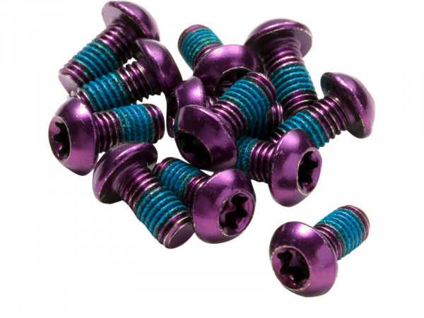 Suruburi disc frana REVERSE purple 12 buc