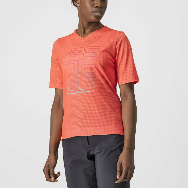 Tricou Castelli Trail Tech W, de dama, Corai