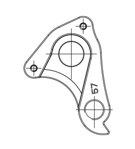 Ureche cadru dropout hanger Merida DH-057 Ebike III.gen
