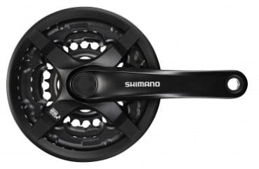 Angrenaj Shimano Tourney FC-TY501 48/38/28 175 mm black, 4-point 6/7/8 speed with CGD