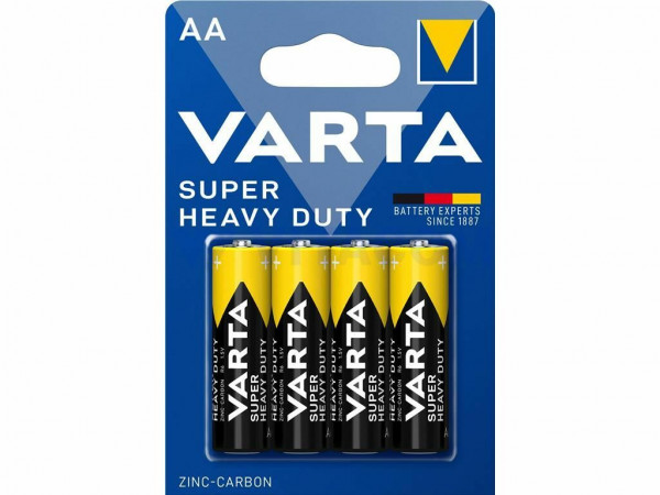 Baterie zinc carbon R6 (AA) 4bucati/blister Super Heavy Duty Varta